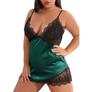 Nuisette Noir Dentelle Grande Taille