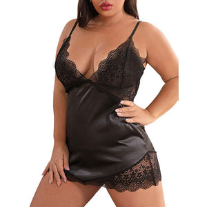 Nuisette Noir Dentelle Grande Taille