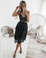 Robe Dentelle mi Longue | Infinie Dentelle