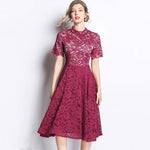 Robe Dentelle Bordeaux | Infinie Dentelle