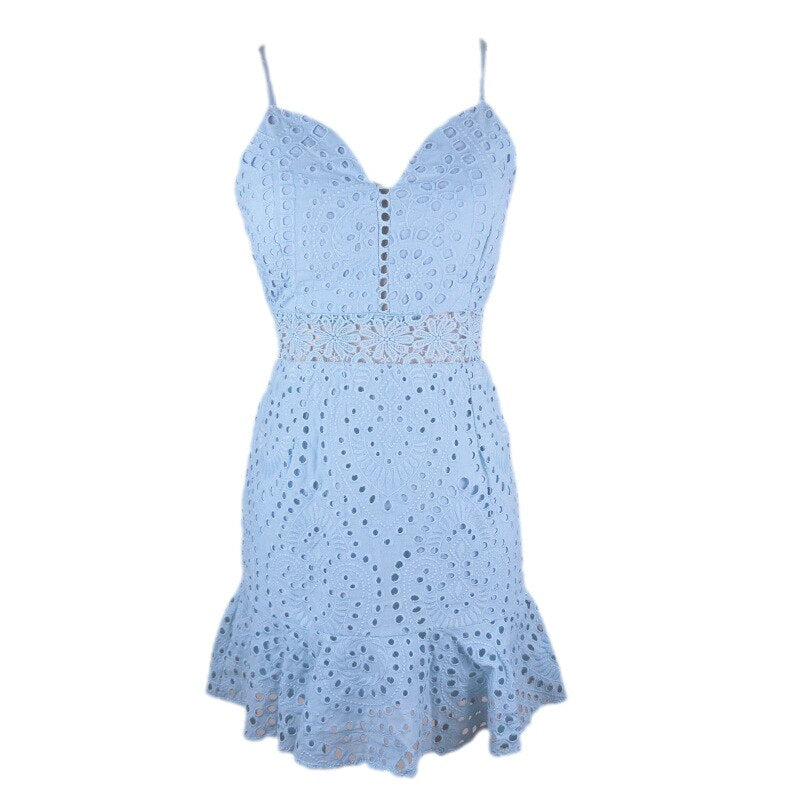 Robe Dentelle Bleu | Infinie Dentelle
