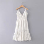 Robe Blanche Dentelle Hippie Chic | Infinie Dentelle