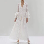 Longue Robe Blanche Dentelle | Infinie Dentelle