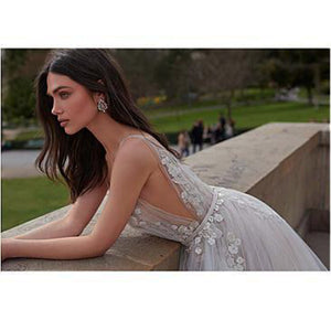 Robe de Mariée Dentelle Longue Traîne