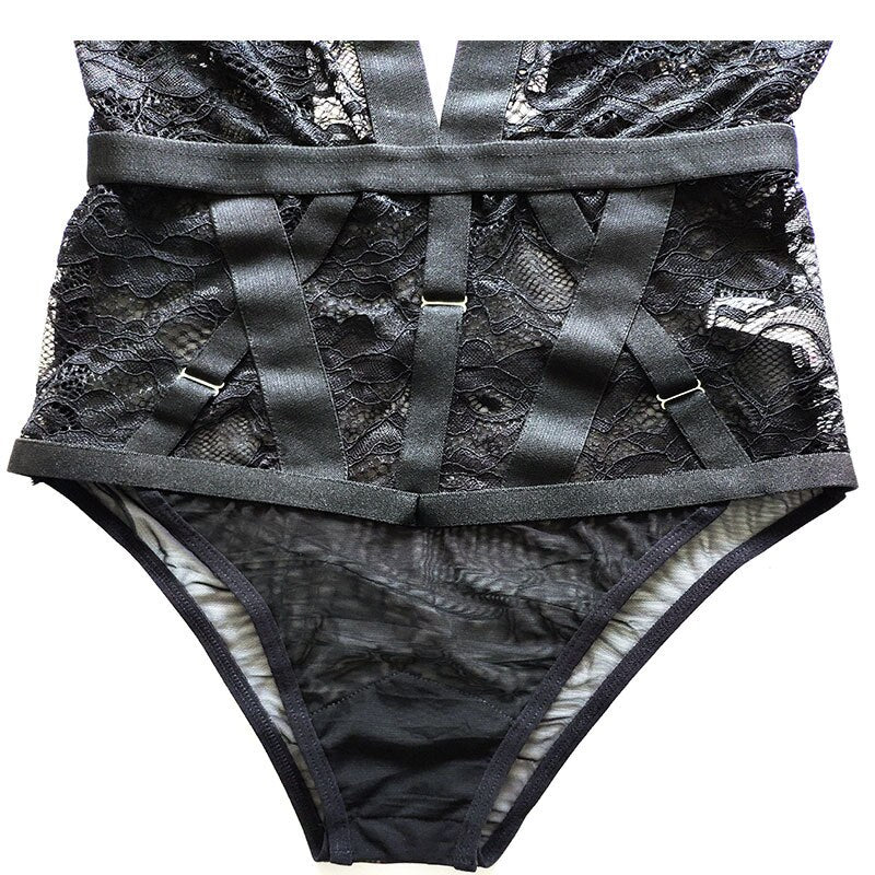 Body Dentelle Noir Ouvert