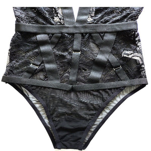 Body Dentelle Noir Ouvert
