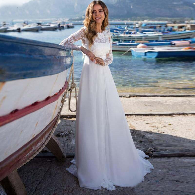 Robe Mariée Dentelle Droite