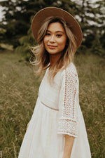 Robe Tunique Dentelle Blanche