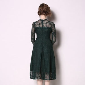 Robe Dentelle Verte | Infinie Dentelle