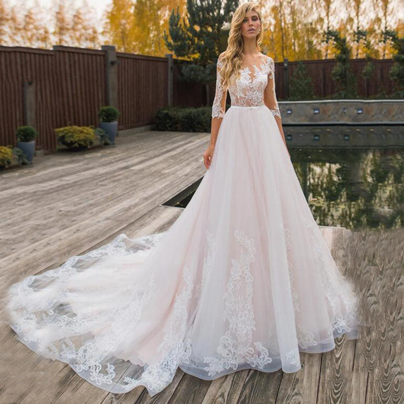 Robe de Mariée Empire Dentelle