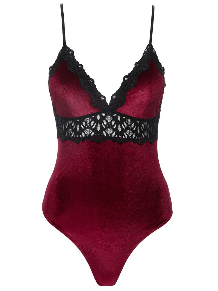 Body Vert en Dentelle