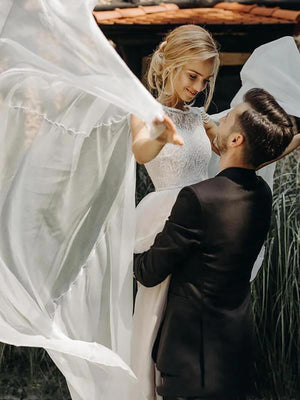 Robe Mariée Dentelle dans le Dos