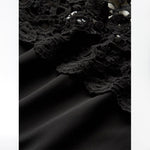 Robe Dentelle Noire Col Bateau | Infinie Dentelle