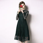Robe Dentelle Verte | Infinie Dentelle