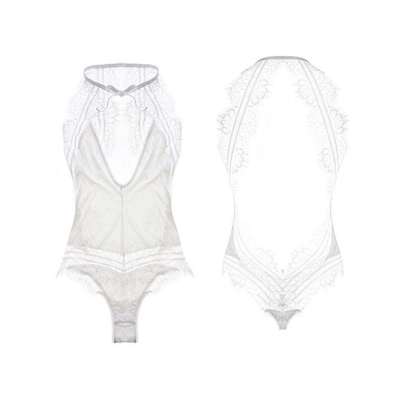 Body Dentelle Manche Courte