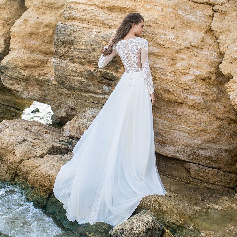 Robe de Mariée Dentelle Bohème Chic