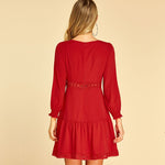 Robe Rouge Dentelle Patineuse