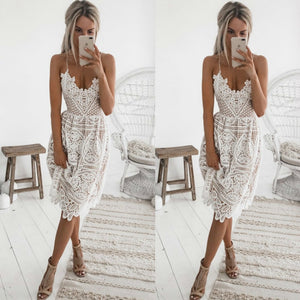 Robe Dentelle mi Longue | Infinie Dentelle