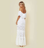 Robe de Plage Longue Dentelle Blanche | Infinie Dentelle