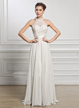 Robe Blanche Dentelle Demoiselle d'Honneur | Infinie Dentelle