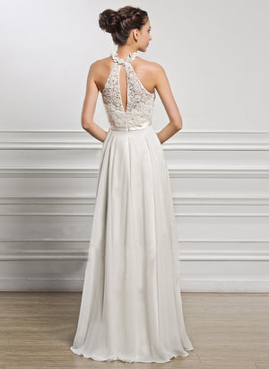 Robe Blanche Dentelle Demoiselle d'Honneur | Infinie Dentelle