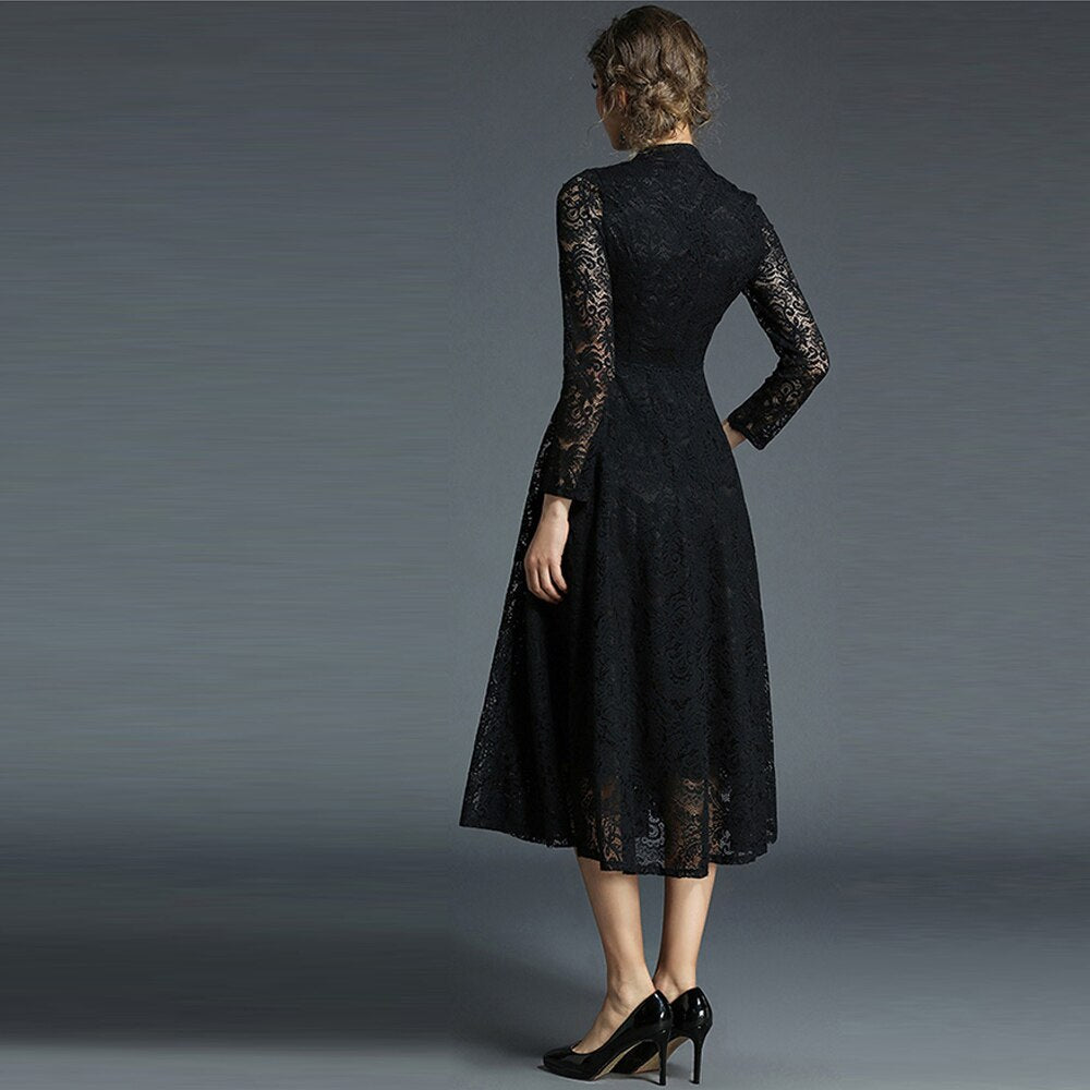 Robe Dentelle Manche Longue | Infinie Dentelle
