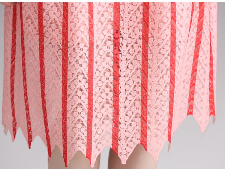 Robe Dentelle Rose et Rouge | Infinie Dentelle