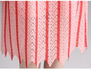 Robe Dentelle Rose et Rouge | Infinie Dentelle