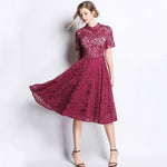 Robe Dentelle Bordeaux | Infinie Dentelle