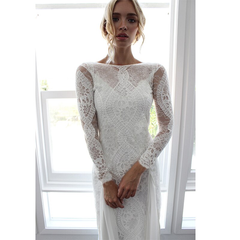 Robe Blanche Dentelle Rétro | Infinie Dentelle