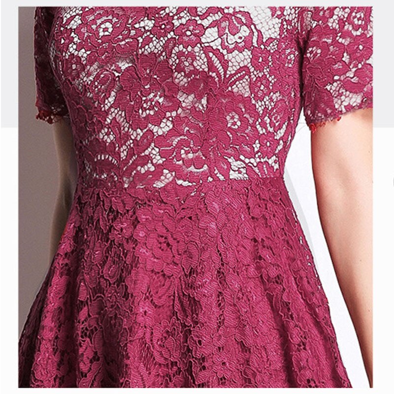 Robe Dentelle Bordeaux | Infinie Dentelle