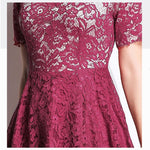 Robe Dentelle Bordeaux | Infinie Dentelle