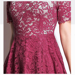Robe Dentelle Bordeaux | Infinie Dentelle