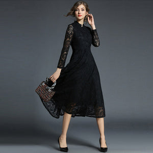 Robe Dentelle Manche Longue | Infinie Dentelle