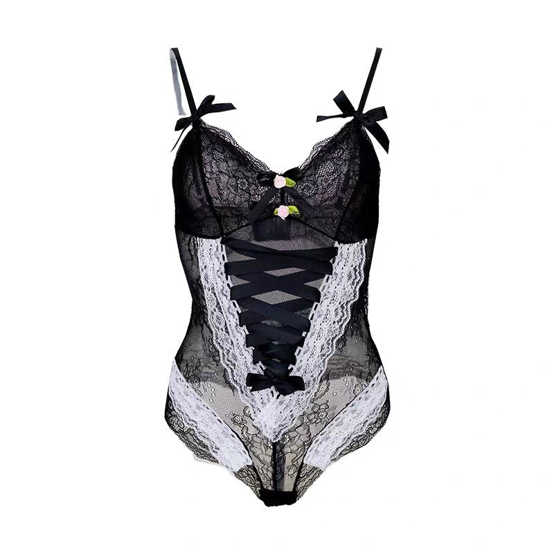 Body Dentelle Rose Pâle