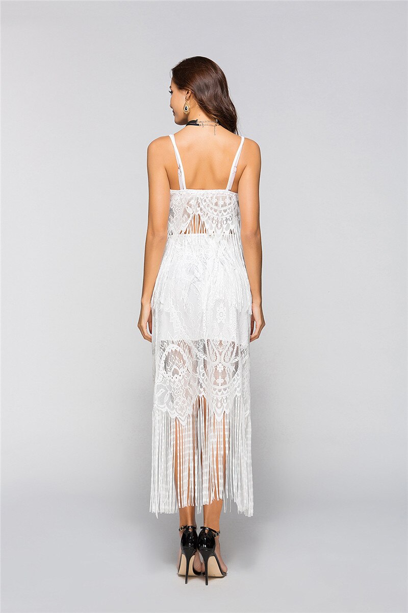 Robe Dentelle Bohème Transparente | Infinie Dentelle