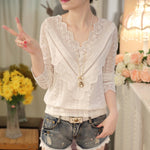 Top Dentelle Col V