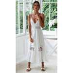 Robe Blanche Dentelle Longue Bohème | Infinie Dentelle