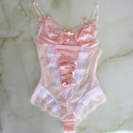 Body Dentelle Rose Pâle
