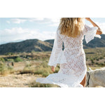 Robe Blanche Dentelle Style Bohème | Infinie Dentelle