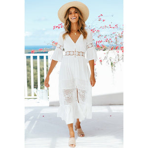 Robe Dentelle Longue Bohème | Infinie Dentelle