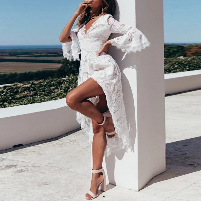 Robe Dentelle Été Blanche | Infinie Dentelle