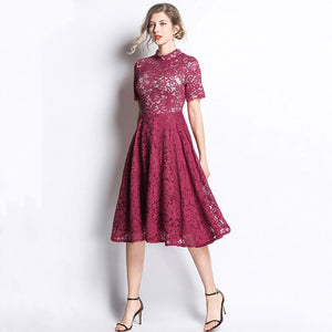 Robe Dentelle Bordeaux | Infinie Dentelle