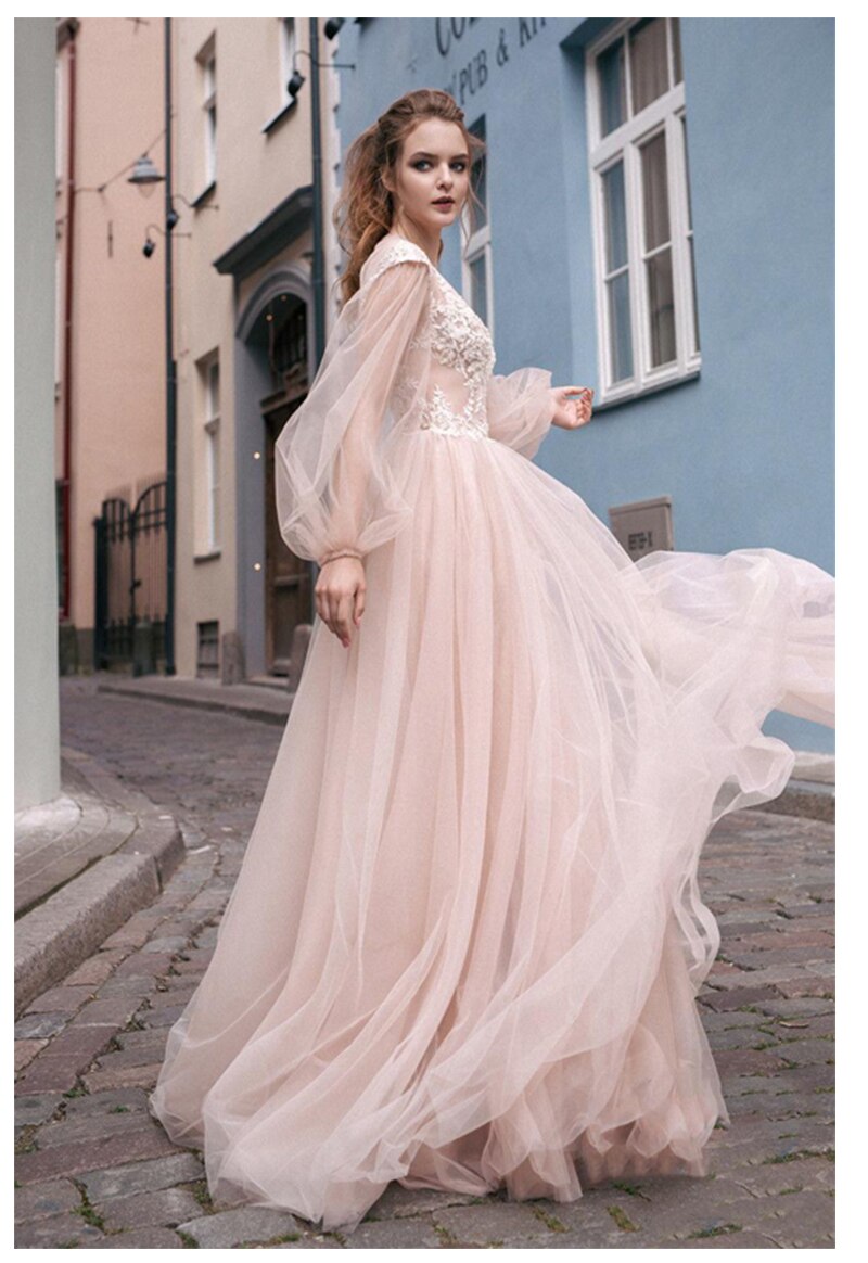 Robe Mariée Dentelle Rose