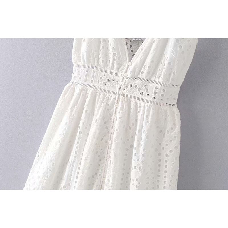 Robe Blanche Dentelle Hippie Chic | Infinie Dentelle