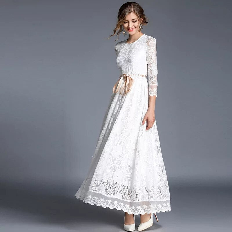 Robe Dentelle Garden Party | Infinie Dentelle
