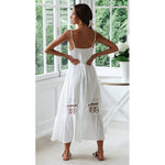 Robe Blanche Dentelle Longue Bohème | Infinie Dentelle