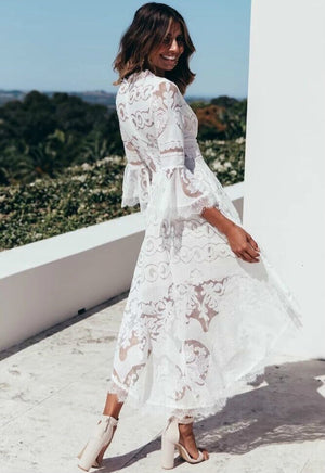 Robe Dentelle de Plage Chic | Infinie Dentelle