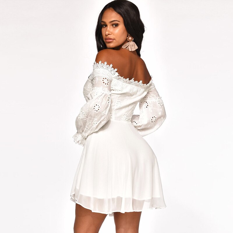 Robe Dentelle Col Bateau | Infinie Dentelle