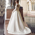 Robe de Mariée Dentelle Hiver